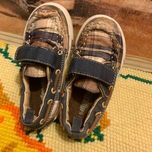 Canvas boat shoes toddler boy 8